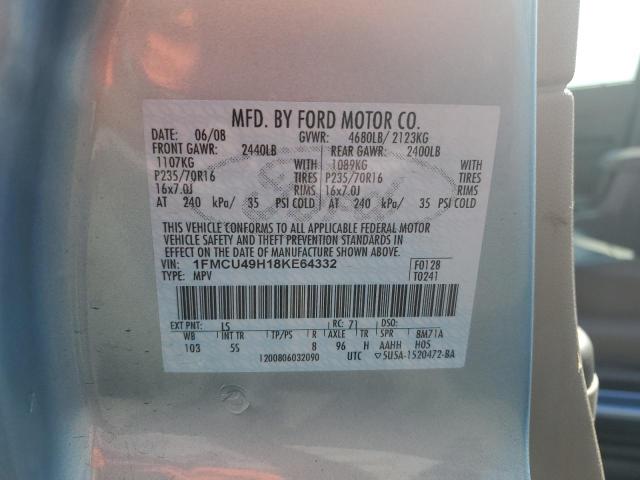 Photo 11 VIN: 1FMCU49H18KE64332 - FORD ESCAPE 