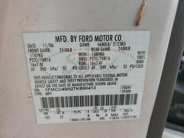 Photo 12 VIN: 1FMCU49H27KB90413 - FORD ESCAPE 