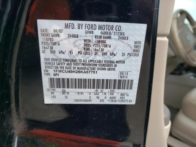 Photo 12 VIN: 1FMCU49H28KA57751 - FORD ESCAPE 