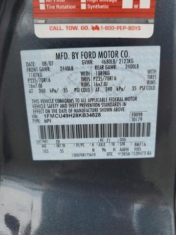 Photo 12 VIN: 1FMCU49H28KB34828 - FORD ESCAPE HEV 