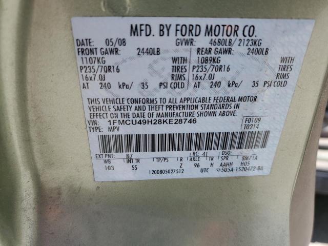 Photo 12 VIN: 1FMCU49H28KE28746 - FORD ESCAPE HEV 