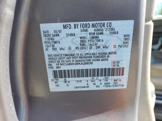 Photo 13 VIN: 1FMCU49H38KA28839 - FORD ESCAPE 