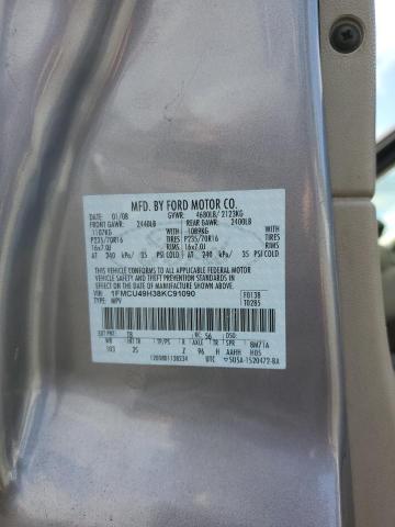 Photo 12 VIN: 1FMCU49H38KC91090 - FORD ESCAPE 