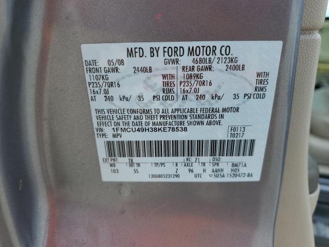 Photo 13 VIN: 1FMCU49H38KE78538 - FORD ESCAPE 