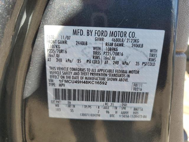 Photo 11 VIN: 1FMCU49H48KC16592 - FORD ESCAPE 