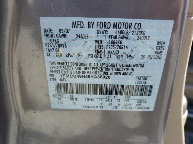 Photo 13 VIN: 1FMCU49H58KA36926 - FORD ESCAPE 