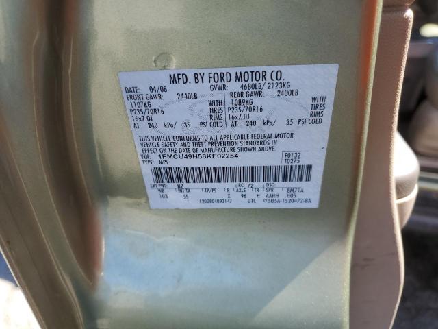 Photo 11 VIN: 1FMCU49H58KE02254 - FORD ESCAPE HEV 