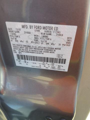 Photo 12 VIN: 1FMCU49H68KC63574 - FORD ESCAPE HEV 