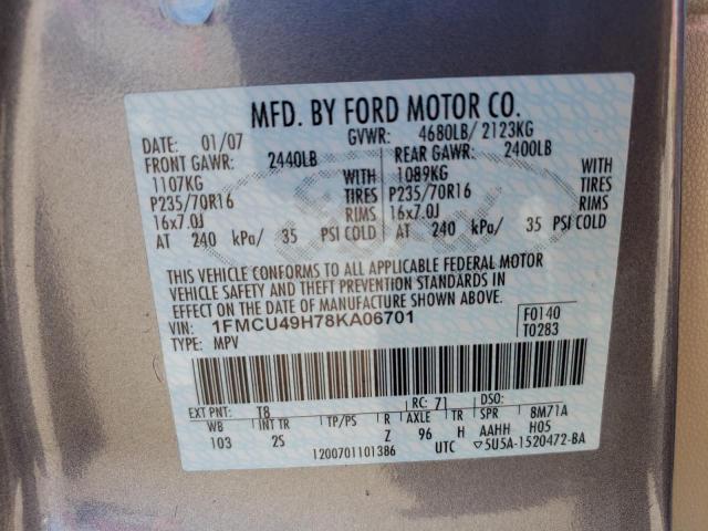 Photo 13 VIN: 1FMCU49H78KA06701 - FORD ESCAPE HEV 