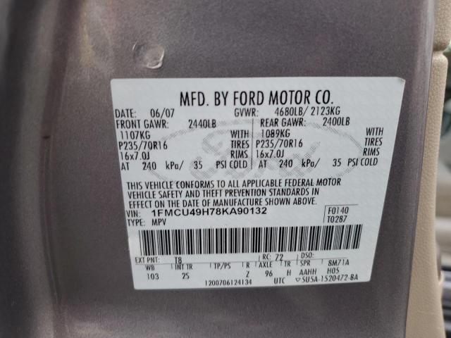 Photo 12 VIN: 1FMCU49H78KA90132 - FORD ESCAPE HEV 