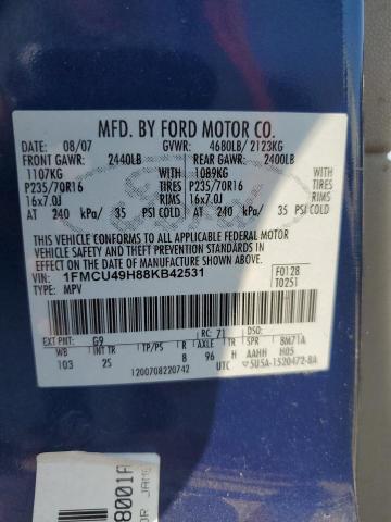 Photo 12 VIN: 1FMCU49H88KB42531 - FORD ESCAPE HEV 