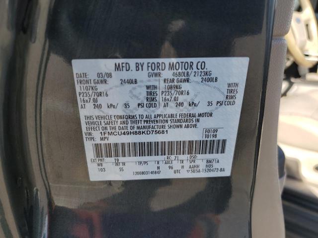 Photo 12 VIN: 1FMCU49H88KD75681 - FORD ESCAPE HEV 