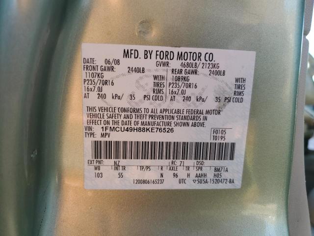 Photo 11 VIN: 1FMCU49H88KE76526 - FORD ESCAPE HEV 