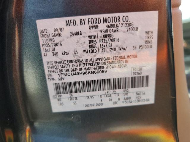 Photo 12 VIN: 1FMCU49H98KB66059 - FORD ESCAPE HEV 