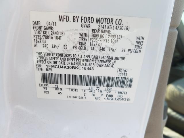 Photo 9 VIN: 1FMCU4K30BKC18443 - FORD ESCAPE HYB 