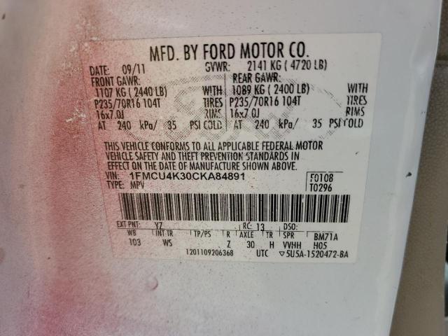 Photo 12 VIN: 1FMCU4K30CKA84891 - FORD ESCAPE HYB 