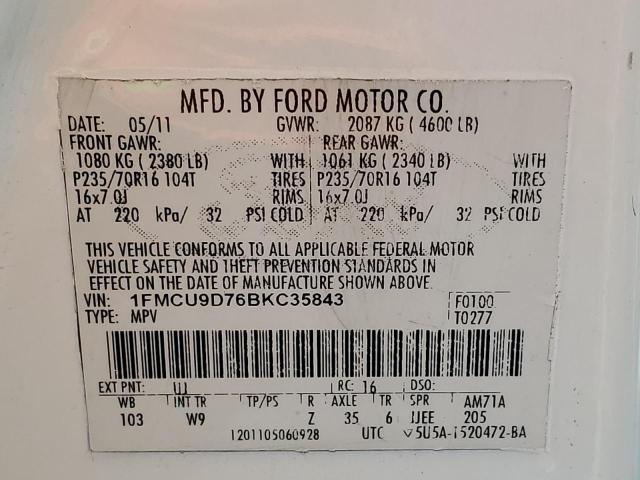 Photo 12 VIN: 1FMCU4K34CKB21862 - FORD ESCAPE HYB 