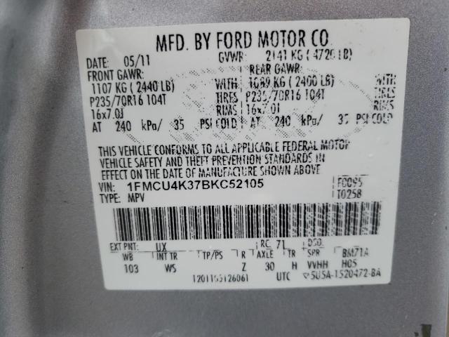 Photo 13 VIN: 1FMCU4K37BKC52105 - FORD ESCAPE 