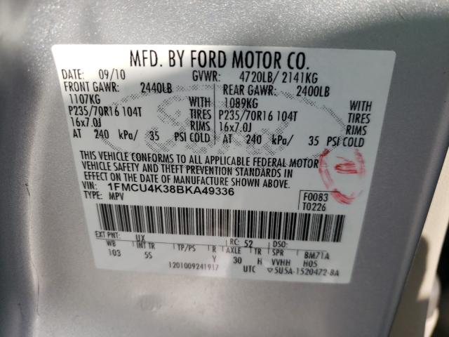 Photo 9 VIN: 1FMCU4K38BKA49336 - FORD ESCAPE HYB 