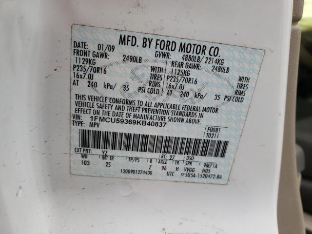 Photo 9 VIN: 1FMCU59369KB40837 - FORD ESCAPE HYB 