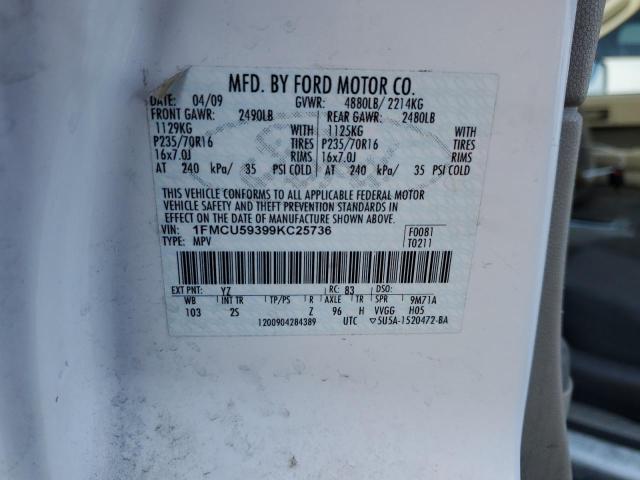 Photo 12 VIN: 1FMCU59399KC25736 - FORD ESCAPE HYB 