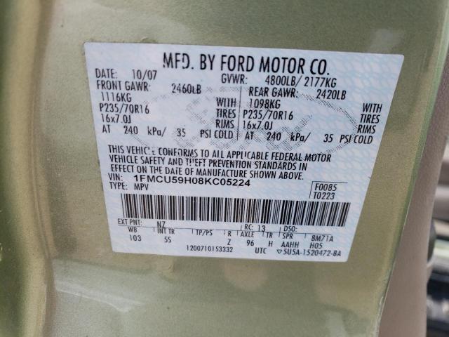 Photo 11 VIN: 1FMCU59H08KC05224 - FORD ESCAPE 