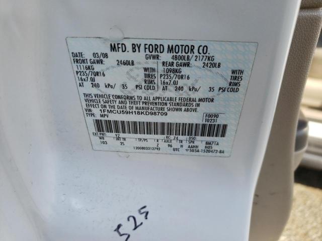 Photo 12 VIN: 1FMCU59H18KD98709 - FORD ESCAPE HEV 