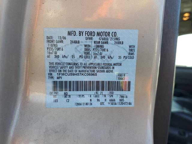 Photo 12 VIN: 1FMCU59H57KC06965 - FORD ESCAPE HEV 