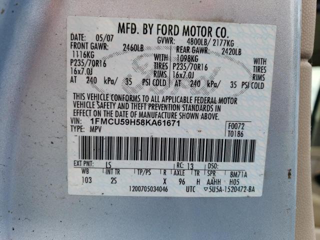 Photo 12 VIN: 1FMCU59H58KA61671 - FORD ESCAPE HEV 