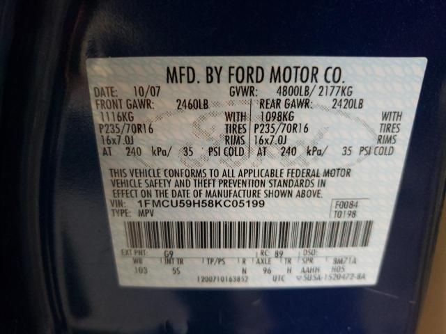 Photo 12 VIN: 1FMCU59H58KC05199 - FORD ESCAPE HEV 