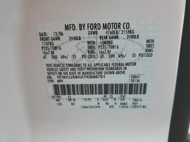 Photo 11 VIN: 1FMCU59HX7KB98751 - FORD ESCAPE HEV 