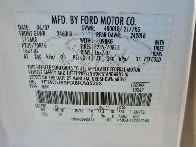 Photo 12 VIN: 1FMCU59HX8KA85223 - FORD ESCAPE 