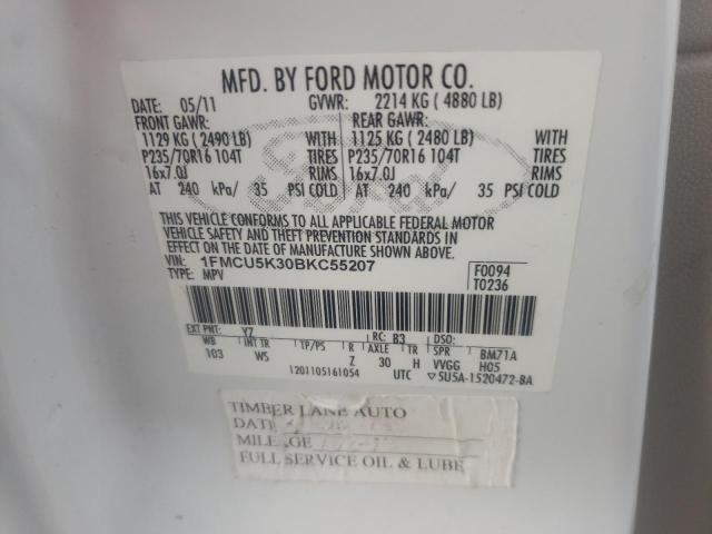 Photo 12 VIN: 1FMCU5K30BKC55207 - FORD ESCAPE 