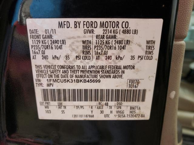 Photo 9 VIN: 1FMCU5K31BKB45699 - FORD ESCAPE HYB 