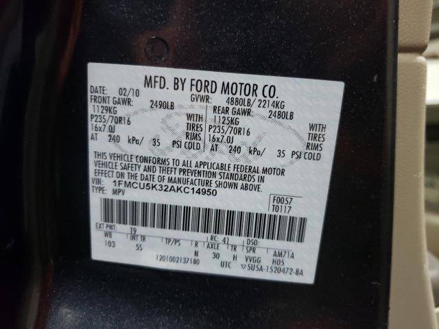 Photo 12 VIN: 1FMCU5K32AKC14950 - FORD ESCAPE HYB 