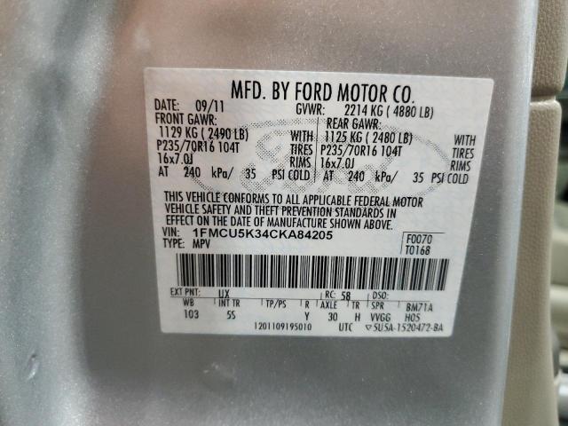 Photo 12 VIN: 1FMCU5K34CKA84205 - FORD ESCAPE HYB 