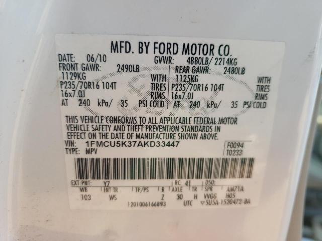 Photo 12 VIN: 1FMCU5K37AKD33447 - FORD ESCAPE HYB 