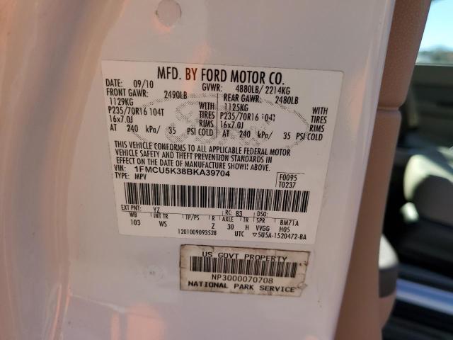 Photo 9 VIN: 1FMCU5K38BKA39704 - FORD ESCAPE HYB 