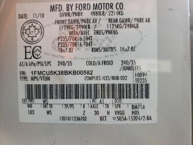 Photo 9 VIN: 1FMCU5K38BKB00582 - FORD ESCAPE HYB 