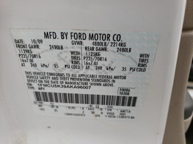 Photo 11 VIN: 1FMCU5K39AKA96007 - FORD ESCAPE HYB 