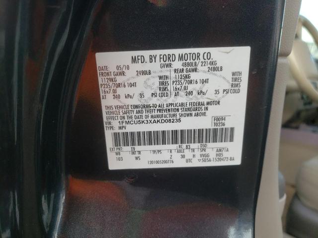 Photo 9 VIN: 1FMCU5K3XAKD08235 - FORD ESCAPE HYB 