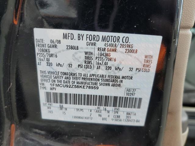 Photo 11 VIN: 1FMCU92Z58KE78959 - FORD ESCAPE XLS 