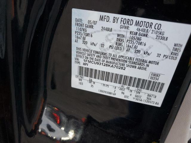 Photo 11 VIN: 1FMCU93128KA70282 - FORD ESCAPE XLT 