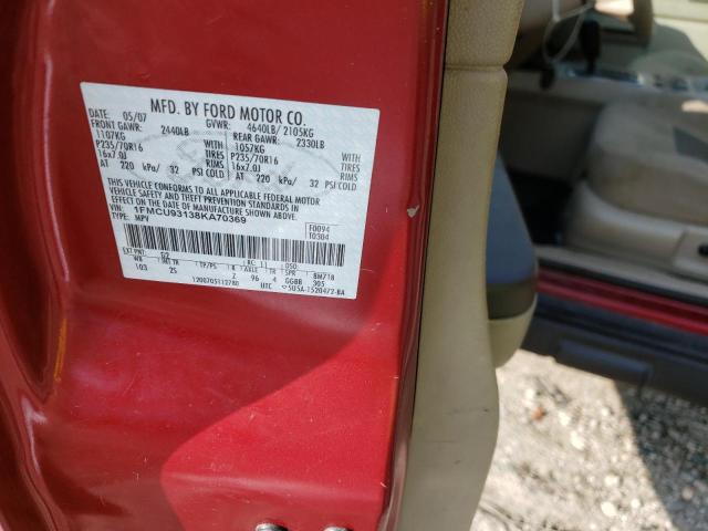 Photo 11 VIN: 1FMCU93138KA70369 - FORD ESCAPE XLT 