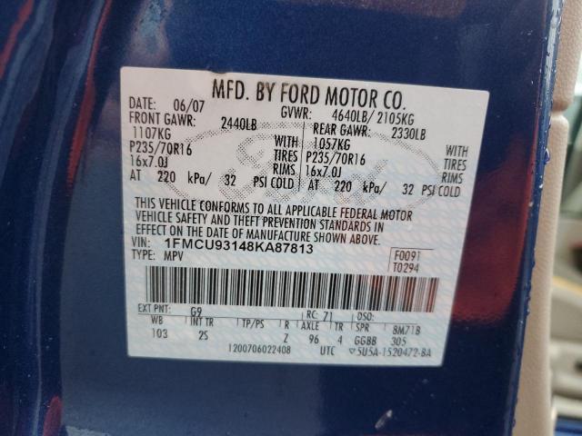 Photo 12 VIN: 1FMCU93148KA87813 - FORD ESCAPE XLT 