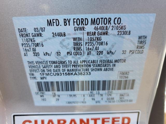 Photo 13 VIN: 1FMCU93158KA38233 - FORD ESCAPE XLT 