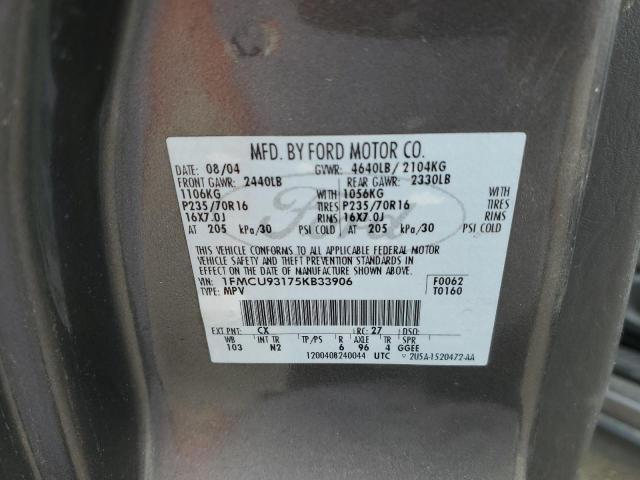 Photo 13 VIN: 1FMCU93175KB33906 - FORD ESCAPE 