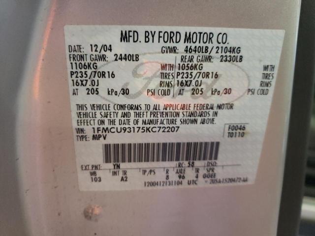 Photo 12 VIN: 1FMCU93175KC72207 - FORD ESCAPE XLT 