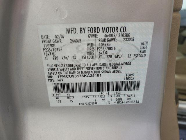 Photo 12 VIN: 1FMCU93178KA25161 - FORD ESCAPE XLT 