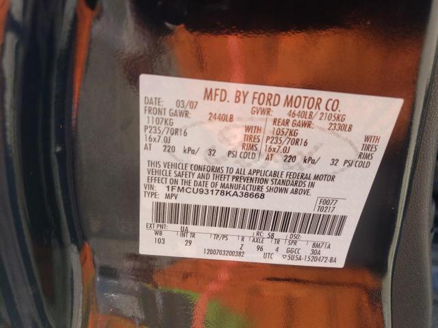 Photo 12 VIN: 1FMCU93178KA38668 - FORD ESCAPE XLT 